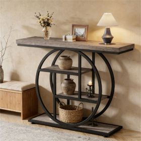 Console table, sofa table, entryway table, decorative table, storage shelf, suitable for living room, hallway, and entrance hall