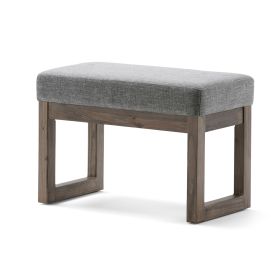 Milltown - Footstool Small Ottoman Bench - Grey
