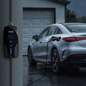 Level 2 EV Charger Portable Charger 32A 240V NEMA 14-50P With 25 Ft Cable (Option: Black)