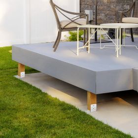 6'x 6' Post Base, 10Pcs Stainless Steel Adjustable Post Anchor Bracket(Internal 5.9 X 5.5'), Adjustable Post Base For Pavilion Deck Porch Handrai (Option: Silver)