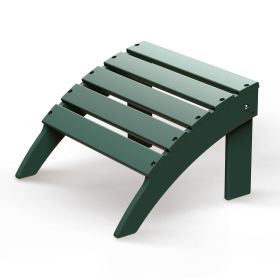 HDPE Folding Adirondack Ottoman for Adirondack Chair (Color: Green)