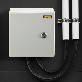 NEMA Steel Enclosure, 8 X 8 X 6'' NEMA 4X Steel Electrical Box, IP66 Waterproof & Dustproof, Outdoor / Indoor Electrical Junction Box (Option: Grey)