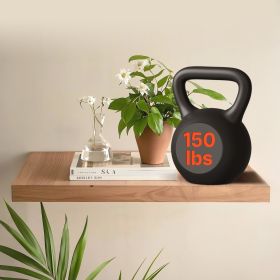 2 Pcs Shelf Bracket 22 Inch / 558.4 Mm Heavy Duty Floating Shelf Brackets (Option: Black)